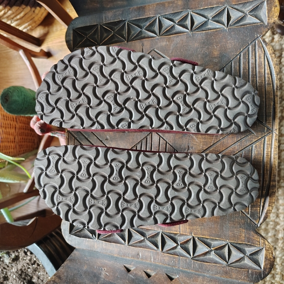 Birkenstock Burgundy Arizona Sandals - Picture 4 of 4